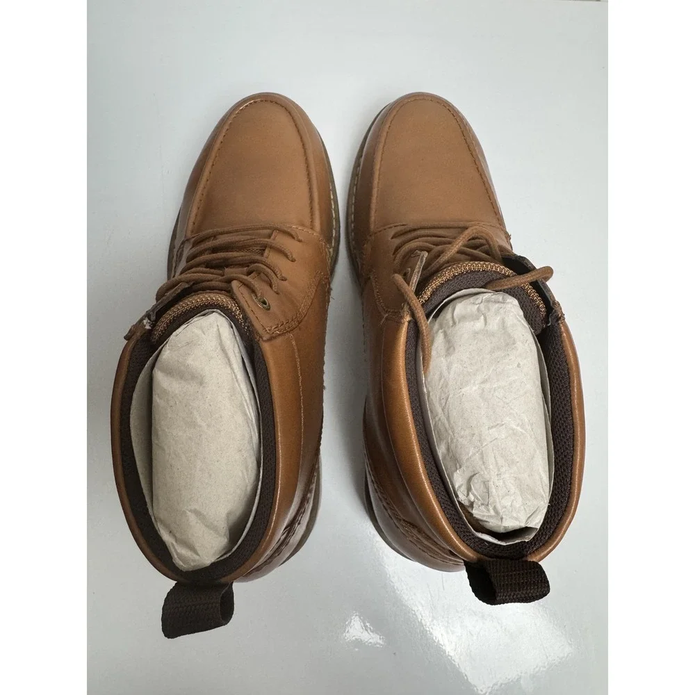 Rockport Shoes Mens Size 9 Brown Leather Chukka Boots TruTech Comfort Casual New
